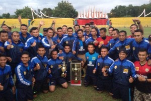 Polres 50 Kota Juarai Turnamen Kapolda Cup 2016