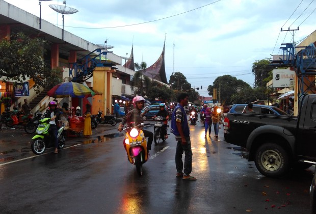 Pasca dibongkarnya Jembatan Panasonic di Pasar Payakumbuh. (Foto: Dokumentasi Sudut Payakumbuh)