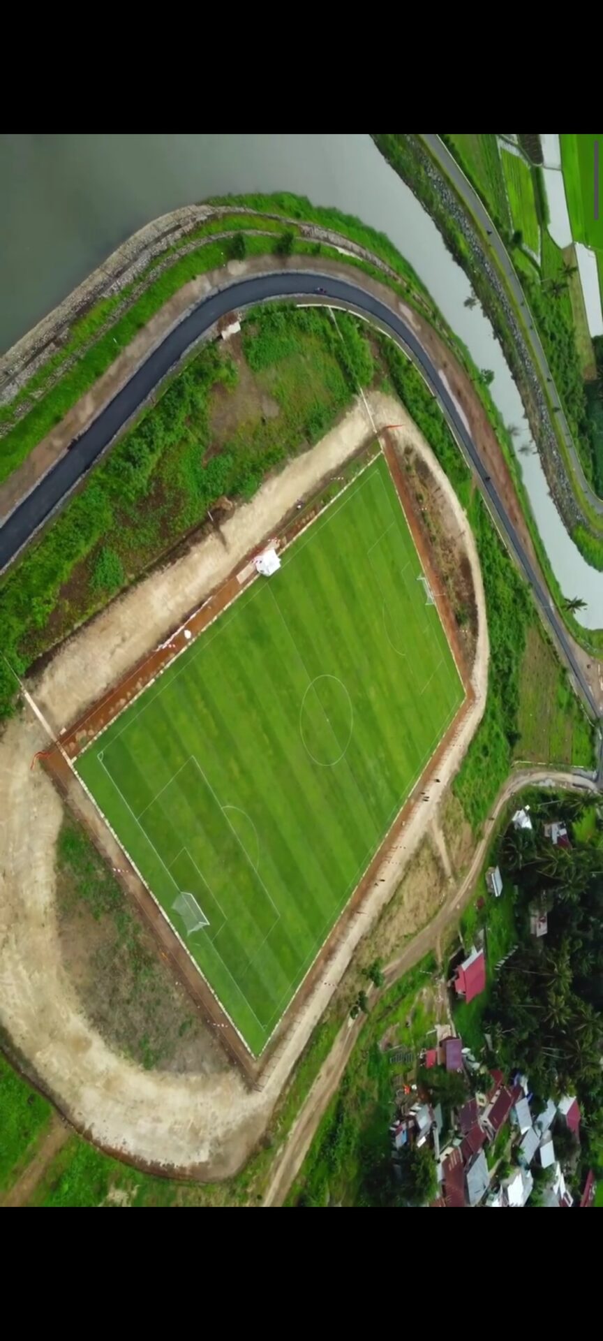 Lapangan Sepak Bola di Kawasan Batang Agam Resmi Bernama Lapangan Kapten Tantawi