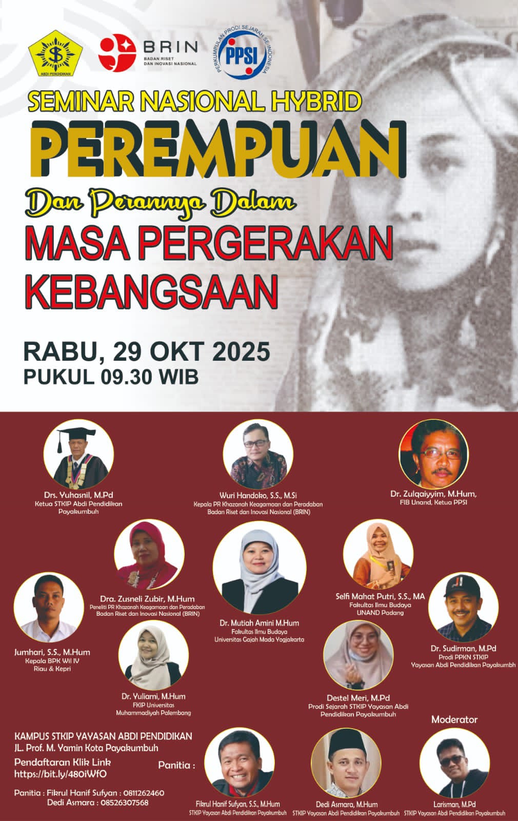 Prodi Pendidikan Sejarah STKIP Payakumbuh Bakal Gelar Seminar Nasional Bertemakan: Perempuan dan Perannya dalam Masa Pergerakan Kebangsaan