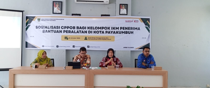 Disnakerperin Payakumbuh Dorong Penguatan Industri Daerah lewat Pelatihan, Sertifikasi, dan Klaster IKM Sepanjang 2025