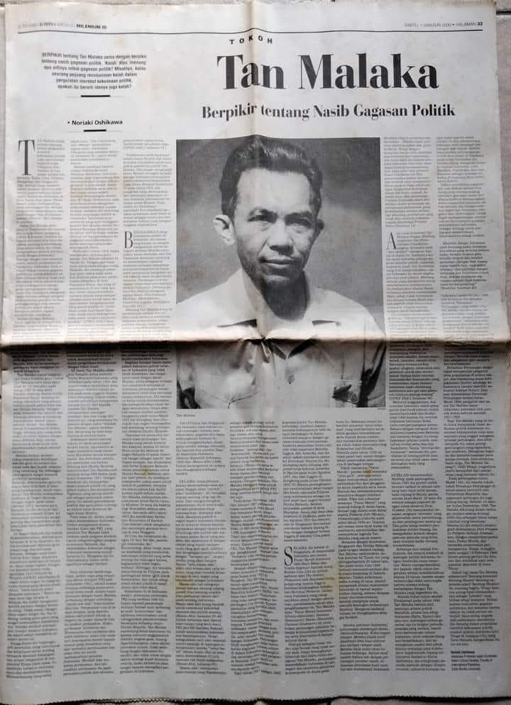 Tan Malaka Menampakkan Diri di Solo. (Dok. Esai oleh Noriaki Oshikawa di Koran Kompas)