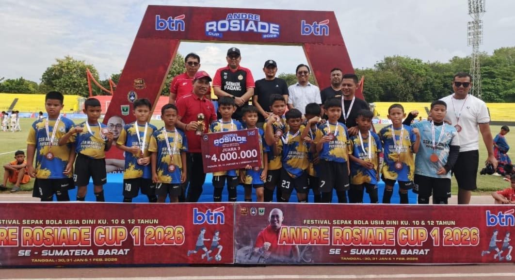 SSB Mandala Payakumbuh Raih Juara 3 Andre Rosiade Cup 2026 U-10