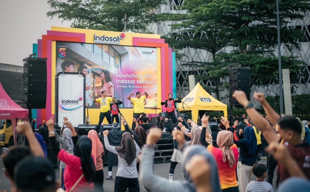 Indosat Perluas AIvolusi5G di Medan, Hadirkan Jaringan Lebih Cepat dan Aman di 340 Site