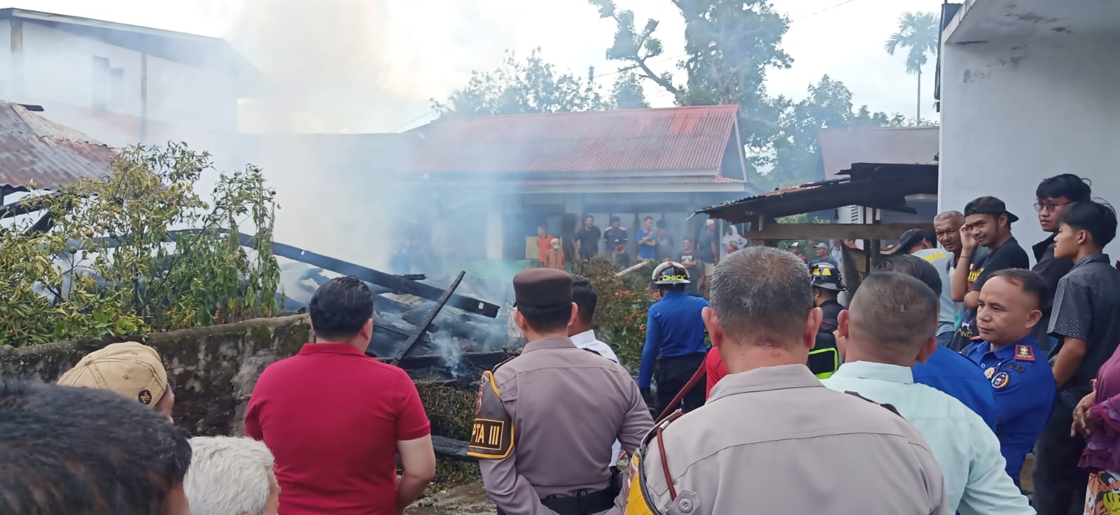 Dua Rumah Gadang Terbakar di Jorong Dalam Nagari, Nagari Situjuah Tungka